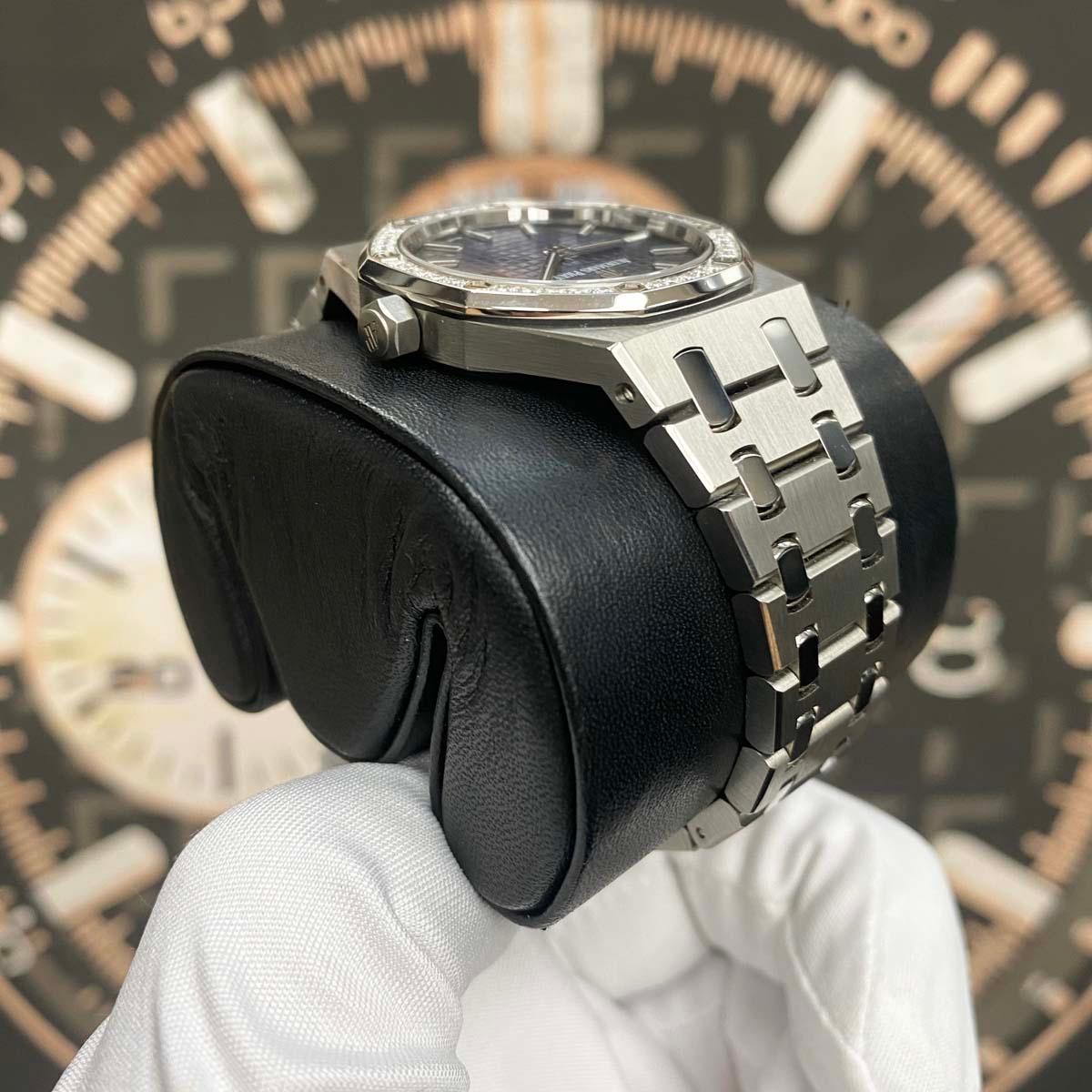 Audemars Piguet Limited Edition Royal Oak Quartz 33mm 67651IP Blue Dial Pre-Owned - Gotham Trading