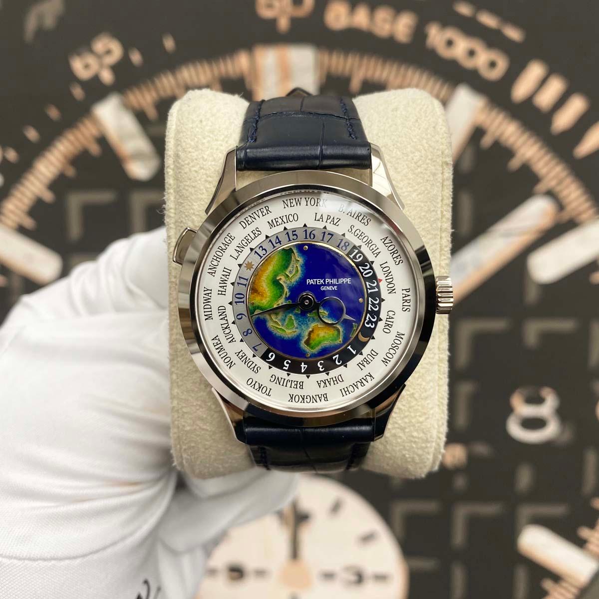 Patek Philippe World Time Complication 38mm 5231G Enamel Painted World Dial Unworn - Gotham Trading