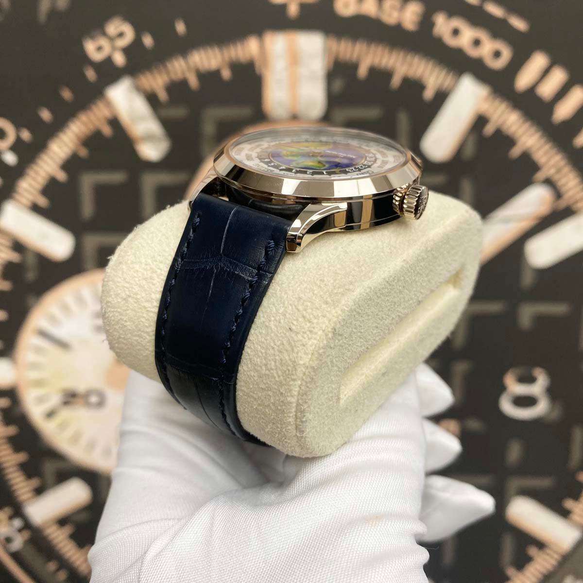 Patek Philippe World Time Complication 38mm 5231G Enamel Painted World Dial Unworn - Gotham Trading