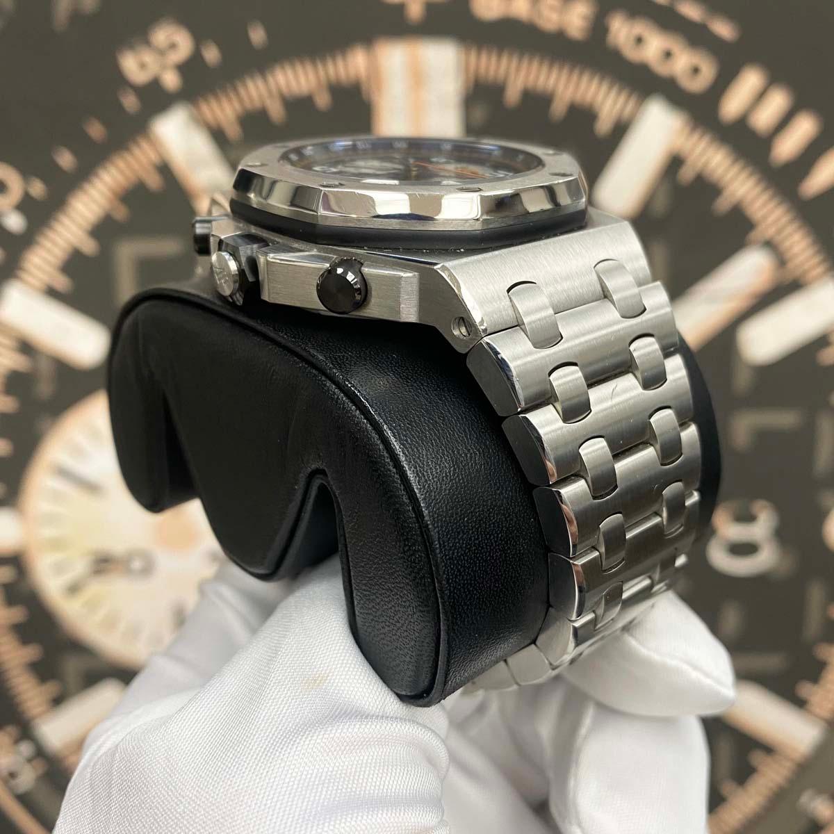 Audemars Piguet Royal Oak Offshore Chronograph 42mm 26470ST Steel Bracelet Blue Dial Pre-Owned - Gotham Trading