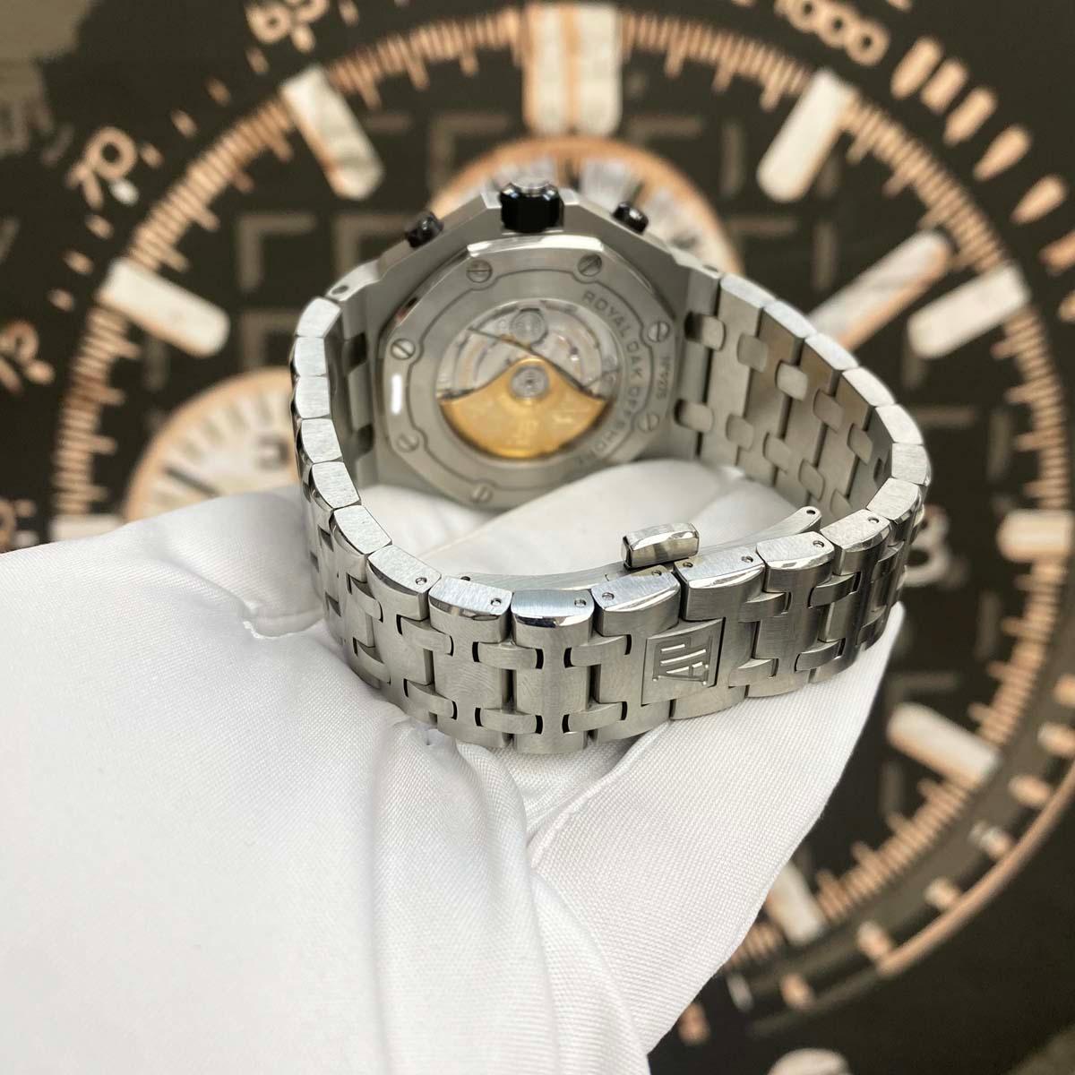 Audemars Piguet Royal Oak Offshore Chronograph 42mm 26470ST Steel Bracelet Blue Dial Pre-Owned - Gotham Trading