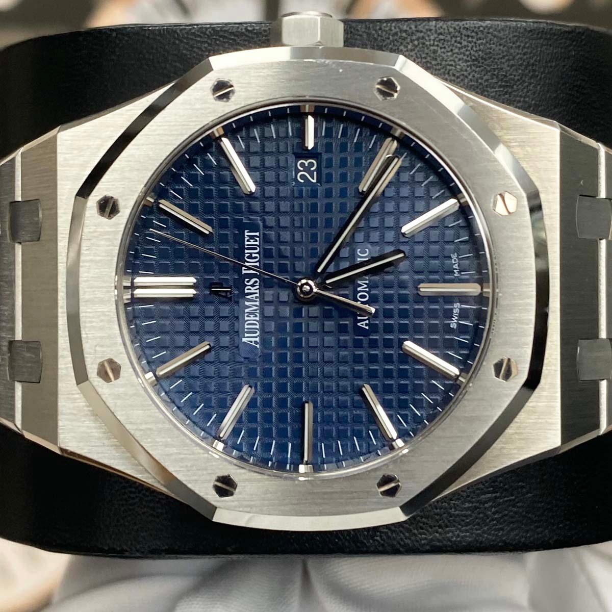 Audemars Piguet Royal Oak 41mm 15400ST.OO.1220ST.03 Blue Dial Pre-Owned - Gotham Trading