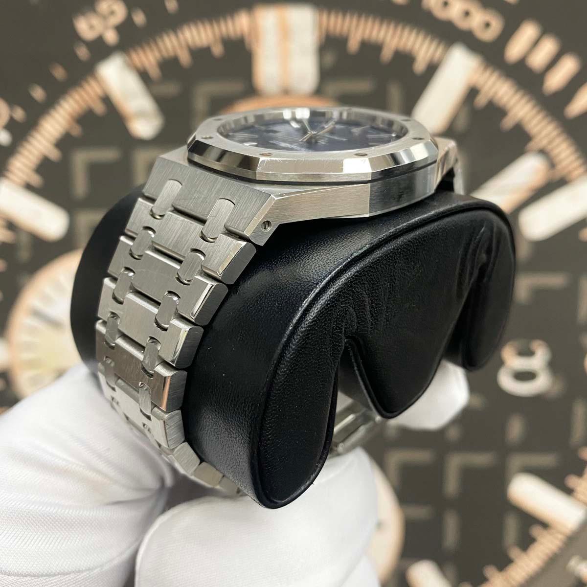 Audemars Piguet Royal Oak 41mm 15400ST.OO.1220ST.03 Blue Dial Pre-Owned - Gotham Trading