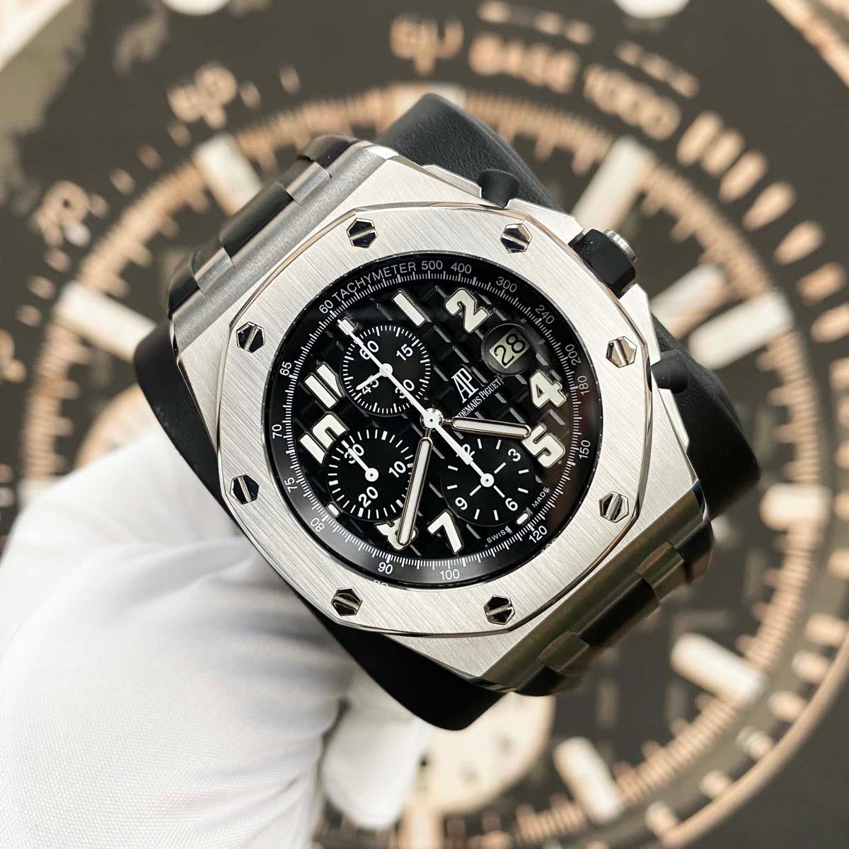 Audemars Piguet Royal Oak Offshore Chronograph 42mm 26170ST Black Dial Pre-Owned - Gotham Trading