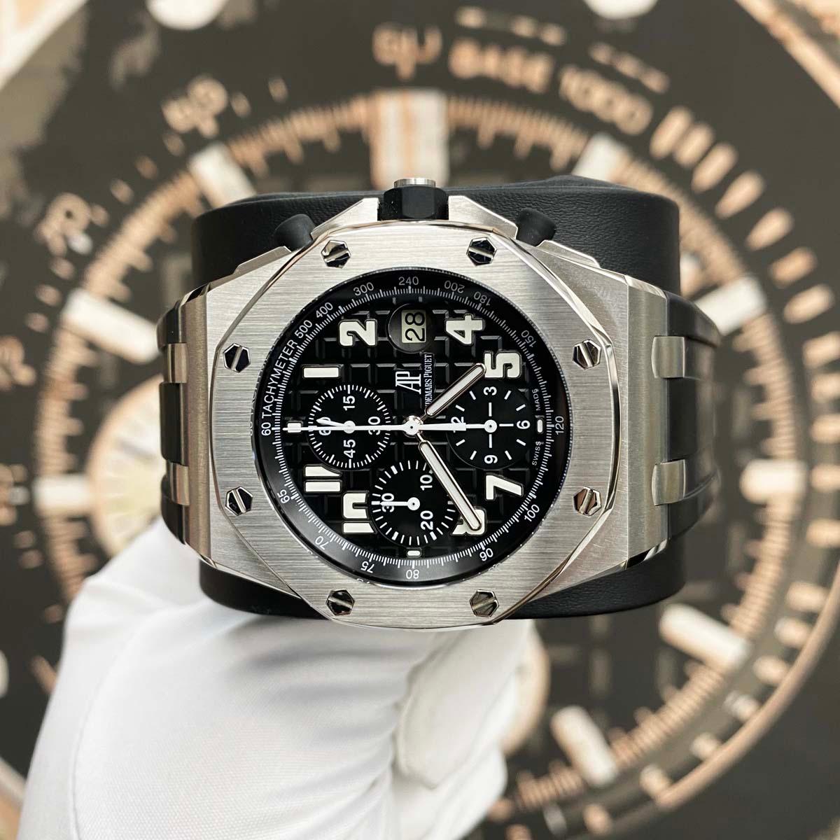 Audemars Piguet Royal Oak Offshore Chronograph 42mm 26170ST Black Dial Pre-Owned - Gotham Trading