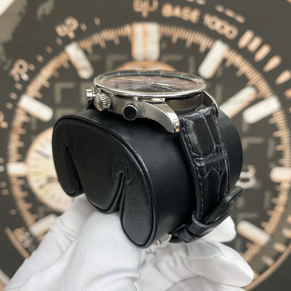 IWC Portuguese Chronograph Black Dial 41mm IW371447 Pre-Owned - Gotham Trading