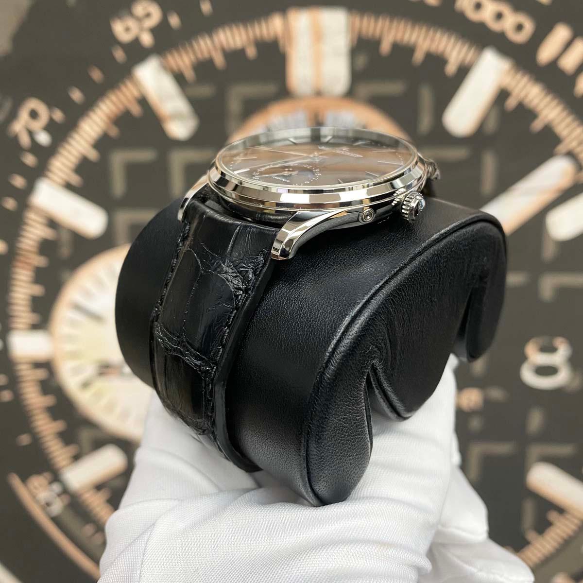Jaeger-LeCoultre Master Ultra Thin Moon Black Dial 39mm Q1368471 Pre-Owned - Gotham Trading