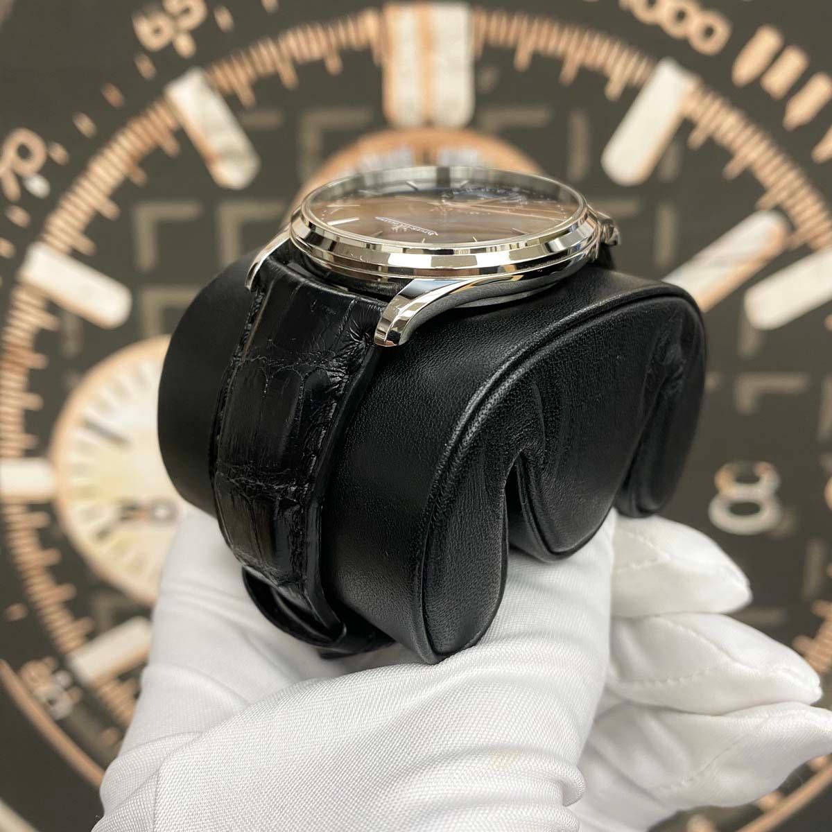 Jaeger-LeCoultre Master Ultra Thin Moon Black Dial 39mm Q1368471 Pre-Owned - Gotham Trading