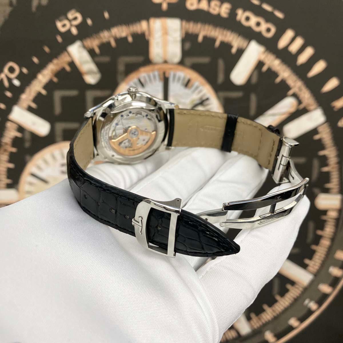 Jaeger-LeCoultre Master Ultra Thin Moon Black Dial 39mm Q1368471 Pre-Owned - Gotham Trading