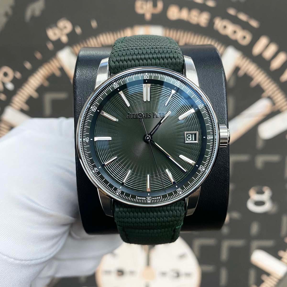 Audemars Piguet Code 11.59 Selfwinding 41mm 15210ST.OO.A056KB.01 Green Dial New 2024 - Gotham Trading