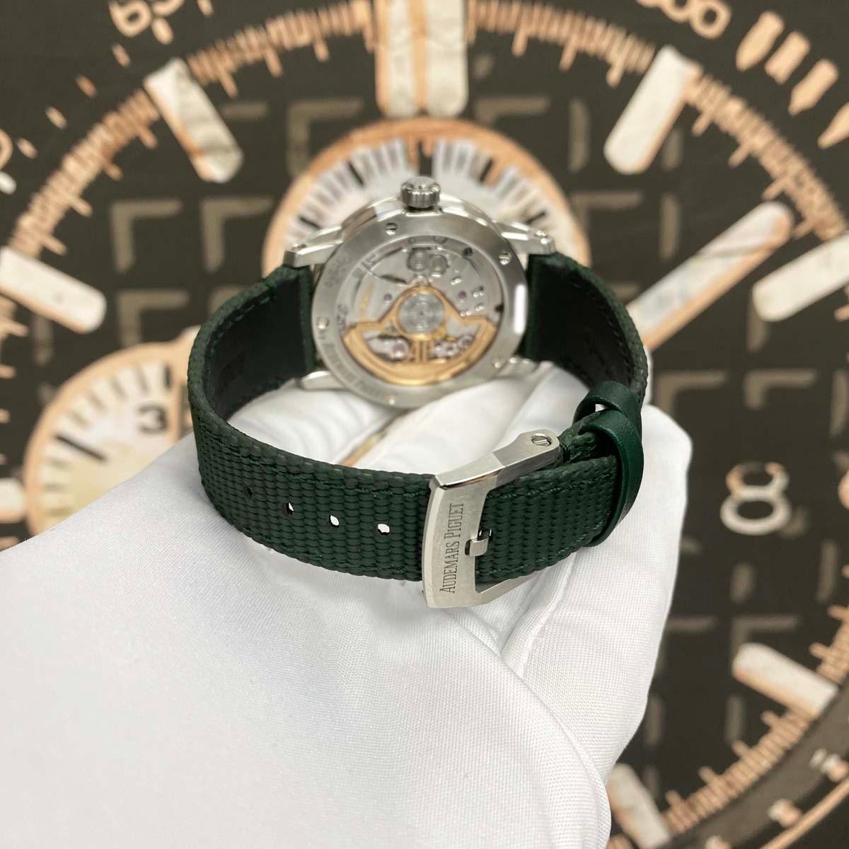Audemars Piguet Code 11.59 Selfwinding 41mm 15210ST.OO.A056KB.01 Green Dial New 2024 - Gotham Trading
