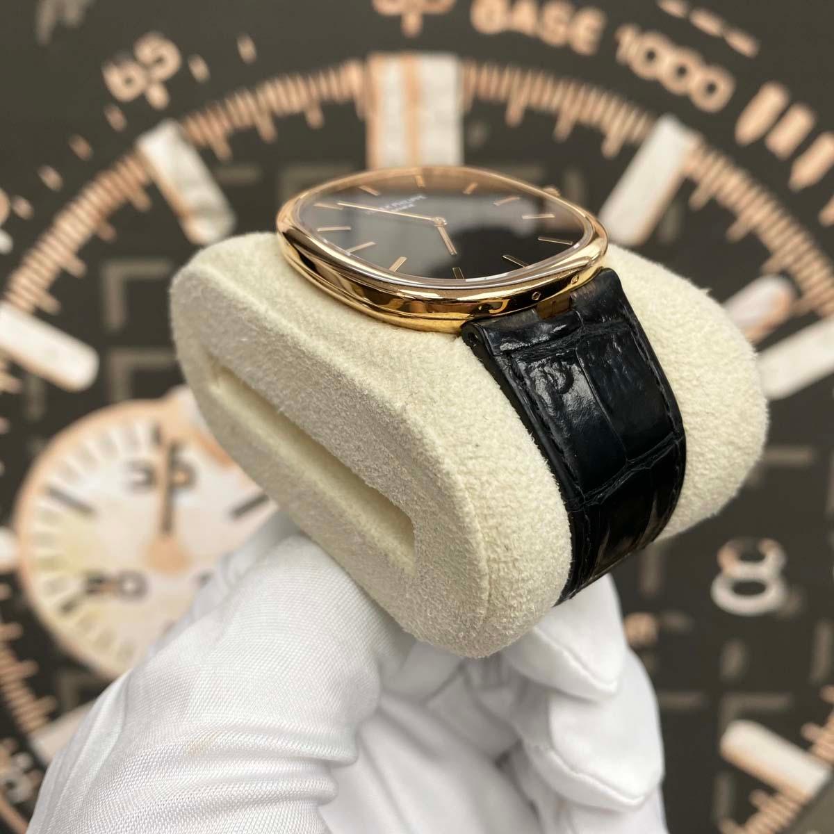 Patek Philippe 50th Anniversary Extra-Thin Golden Ellipse 34mm 5738R Black Dial Pre-Owned - Gotham Trading