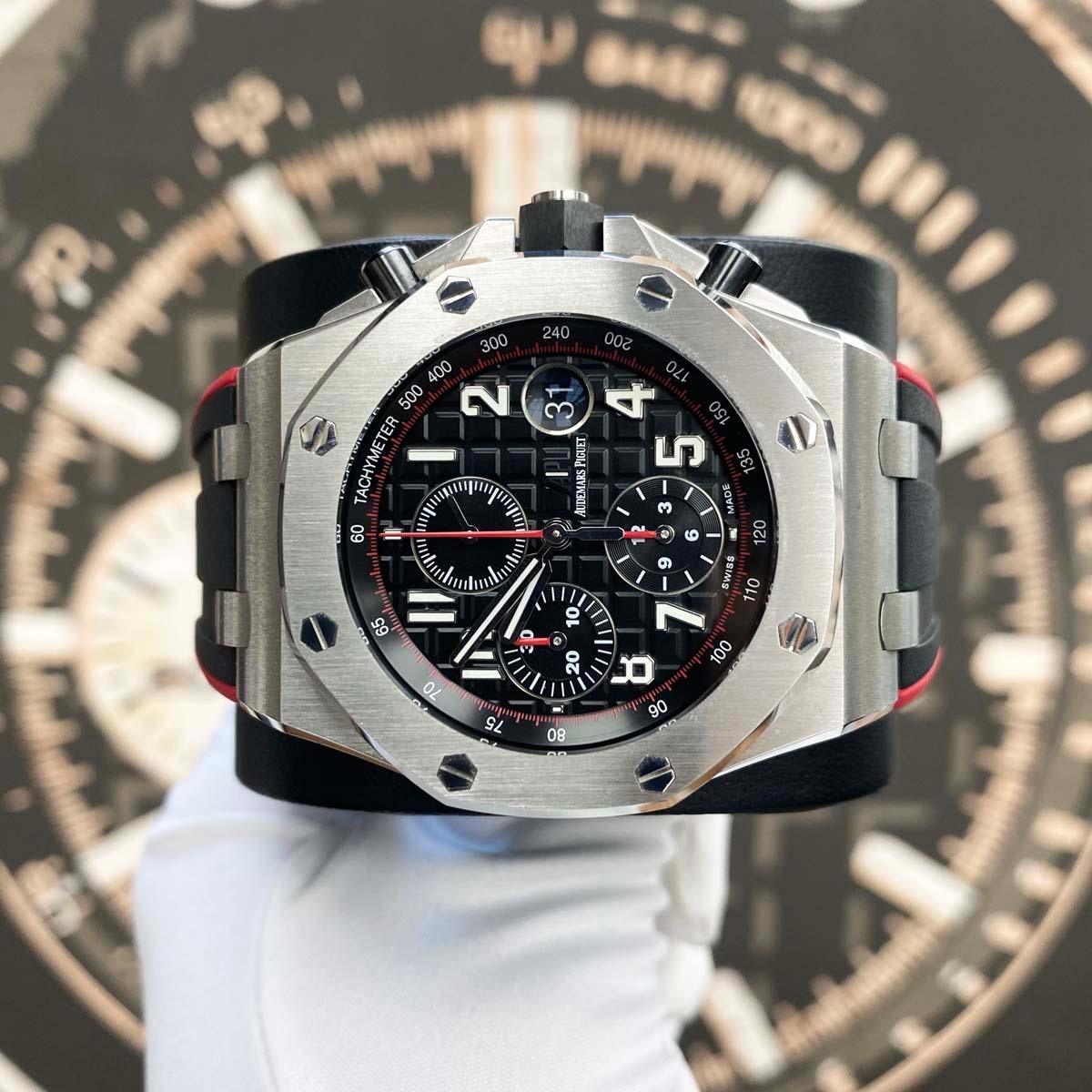 Audemars Piguet Royal Oak Offshore Chronograph 42mm 26470ST Black Dial Pre-Owned - Gotham Trading