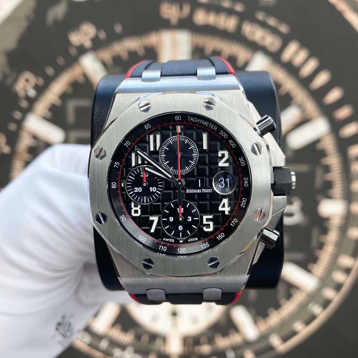 Audemars Piguet Royal Oak Offshore Chronograph 42mm 26470ST Black Dial Pre-Owned - Gotham Trading