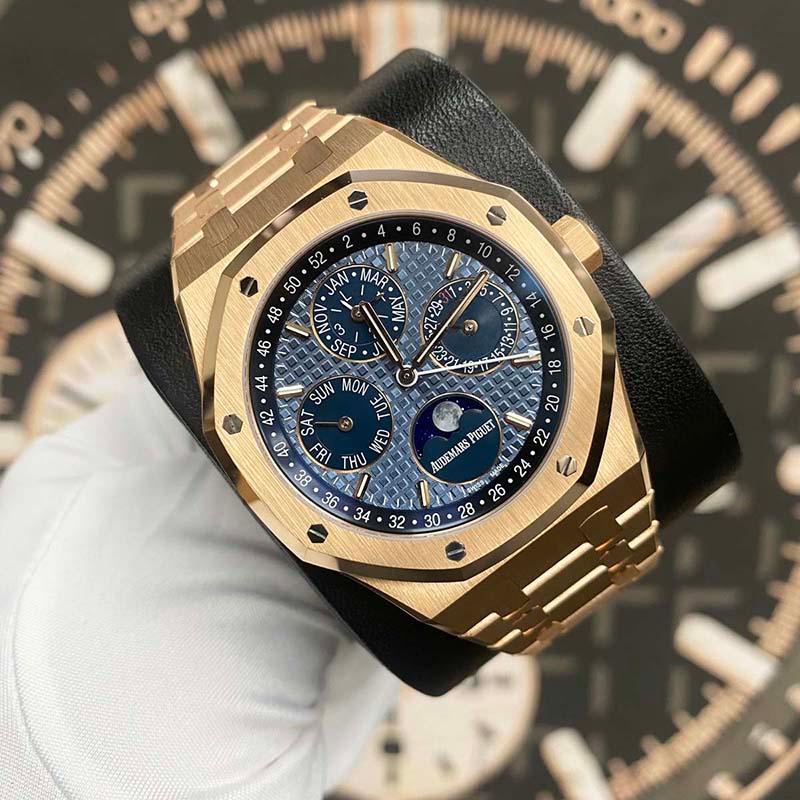 Audemars Piguet Royal Oak Perpetual Calendar 41mm 26574OR.OO.1220OR.03 Blue Dial - Gotham Trading