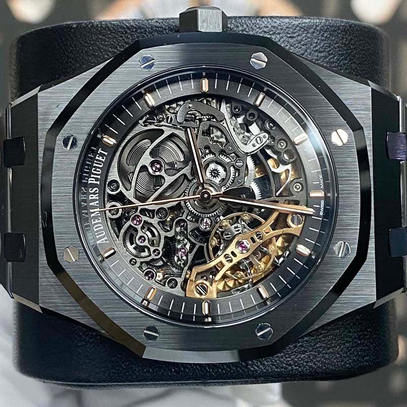 Audemars Piguet Royal Oak Double Balance Wheel Open Worked 41mm 15416CE.OO.1225CE.01 Grey Dial - Gotham Trading