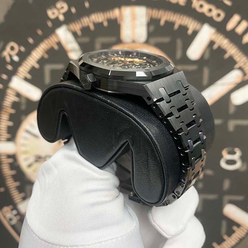 Audemars Piguet Royal Oak Double Balance Wheel Open Worked 41mm 15416CE.OO.1225CE.01 Grey Dial - Gotham Trading