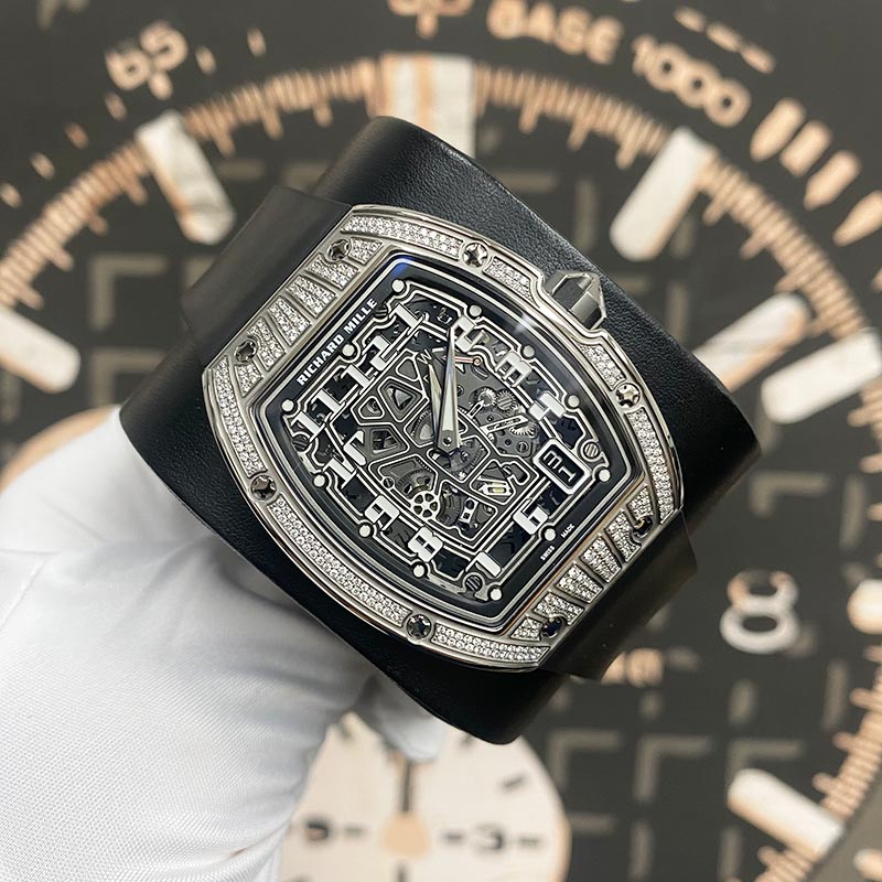 Richard Mille RM67-01 Pave Diamond Titanium Case 47mm Openworked Dial - Gotham Trading