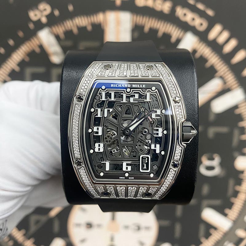 Richard Mille RM67-01 Pave Diamond Titanium Case 47mm Openworked Dial - Gotham Trading