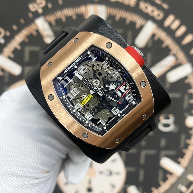 Richard Mille RM-029 Rose Gold 48mm Openworked Dial Pre-Owned - Gotham Trading