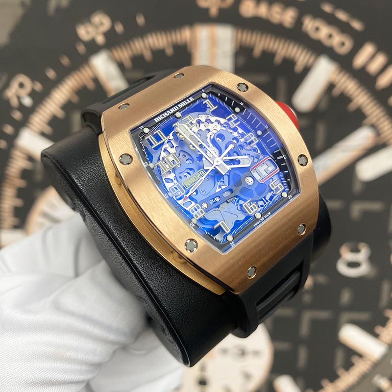 Richard Mille RM-029 Rose Gold 48mm Openworked Dial Pre-Owned - Gotham Trading