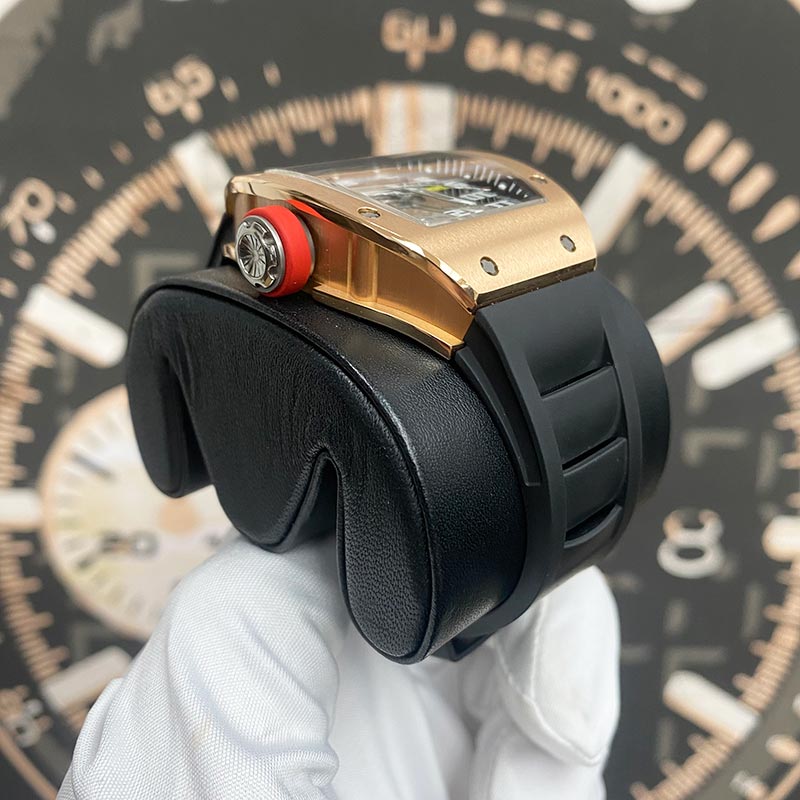 Richard Mille RM-029 Rose Gold 48mm Openworked Dial Pre-Owned - Gotham Trading