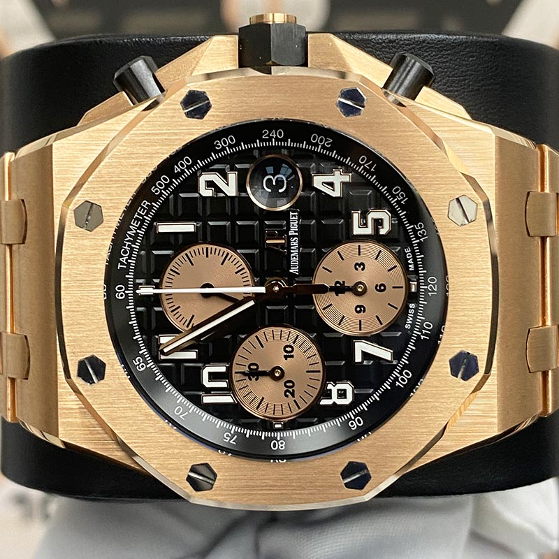 Audemars Piguet "Brick" Royal Oak Offshore Chronograph 42mm 26470OR Black Dial Pre-Owned
