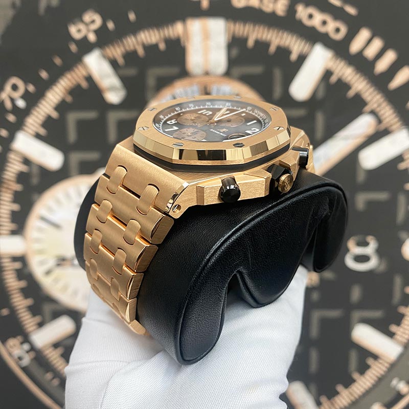 Audemars Piguet "Brick" Royal Oak Offshore Chronograph 42mm 26470OR Black Dial Pre-Owned
