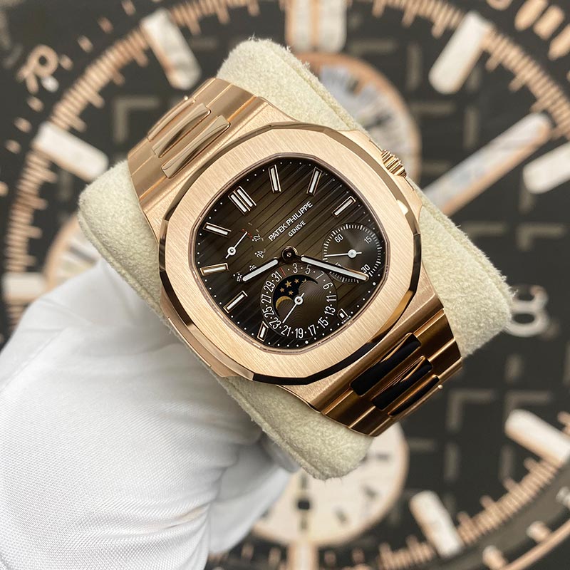 Patek Philippe Nautilus Self-Winding 40mm 5712-1R-001 Brown Dial - Gotham Trading