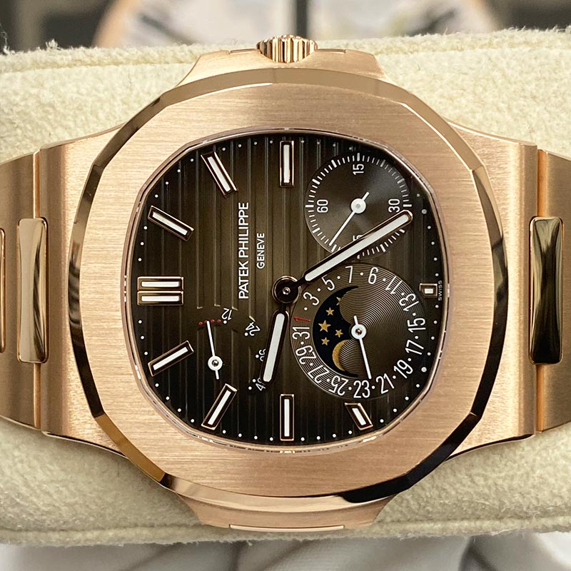 Patek Philippe Nautilus Self-Winding 40mm 5712-1R-001 Brown Dial - Gotham Trading