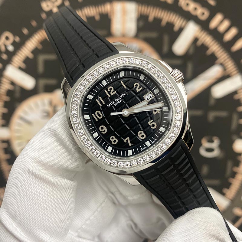 Patek Philippe Aquanaut Luce Quartz 38mm 5267-200A-001 Black Dial - Gotham Trading