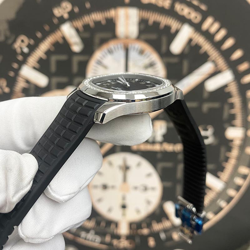 Patek Philippe Aquanaut Luce Quartz 38mm 5267-200A-001 Black Dial - Gotham Trading