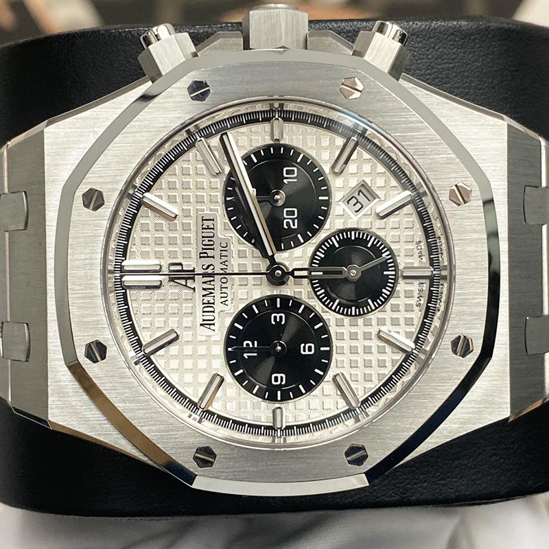 Audemars Piguet Royal Oak Chronograph 41mm 26331ST White Panda Dial Pre-Owned - Gotham Trading
