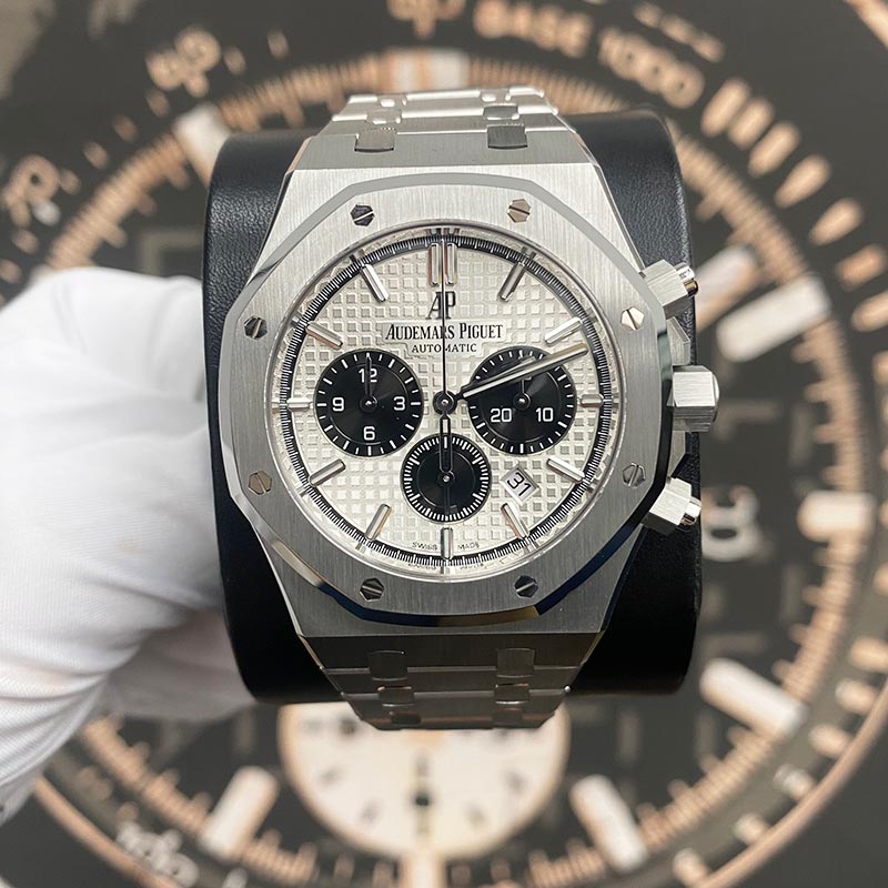 Audemars Piguet Royal Oak Chronograph 41mm 26331ST White Panda Dial Pre-Owned - Gotham Trading