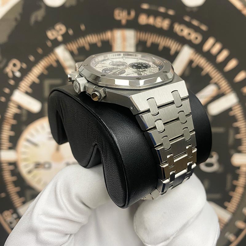 Audemars Piguet Royal Oak Chronograph 41mm 26331ST White Panda Dial Pre-Owned - Gotham Trading