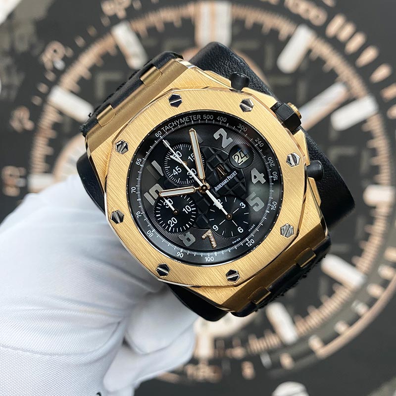 Audemars Piguet Limited Edition Ginza 7 Royal Oak Offshore 26180OR Black Dial Pre-Owned - Gotham Trading