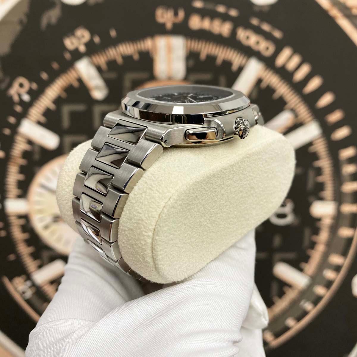 Patek Philippe Nautilus Travel Time Chronograph 40mm 5990/1A Black Dial Pre-Owned - Gotham Trading