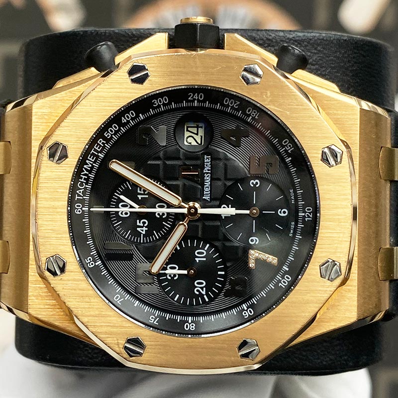 Audemars Piguet Limited Edition Ginza 7 Royal Oak Offshore 26180OR Black Dial Pre-Owned - Gotham Trading