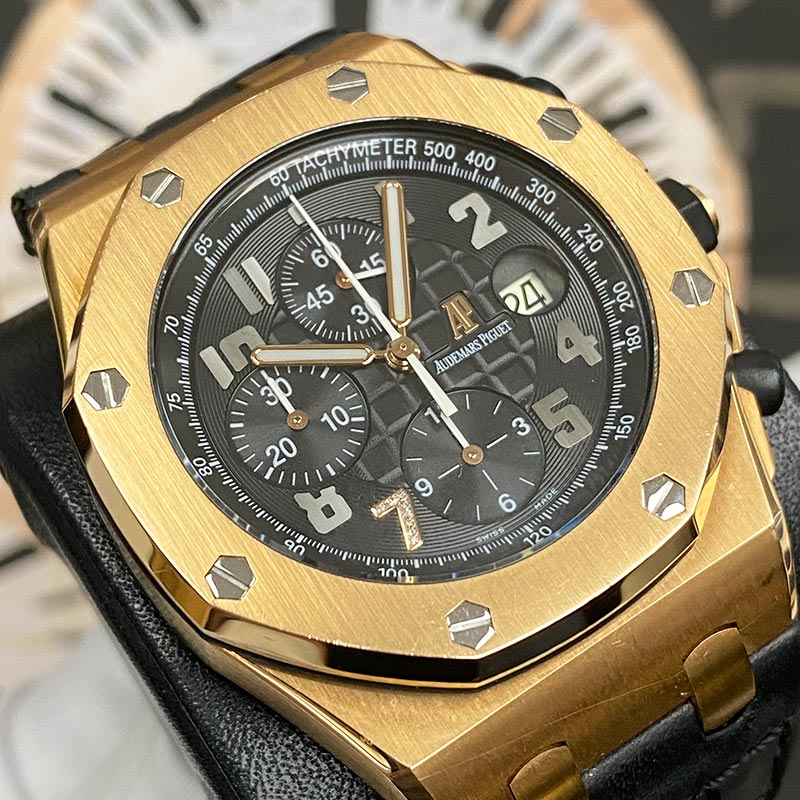 Audemars Piguet Limited Edition Ginza 7 Royal Oak Offshore 26180OR Black Dial Pre-Owned - Gotham Trading