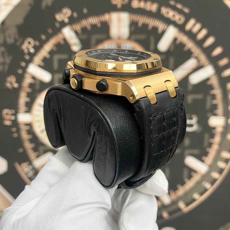Audemars Piguet Limited Edition Ginza 7 Royal Oak Offshore 26180OR Black Dial Pre-Owned - Gotham Trading