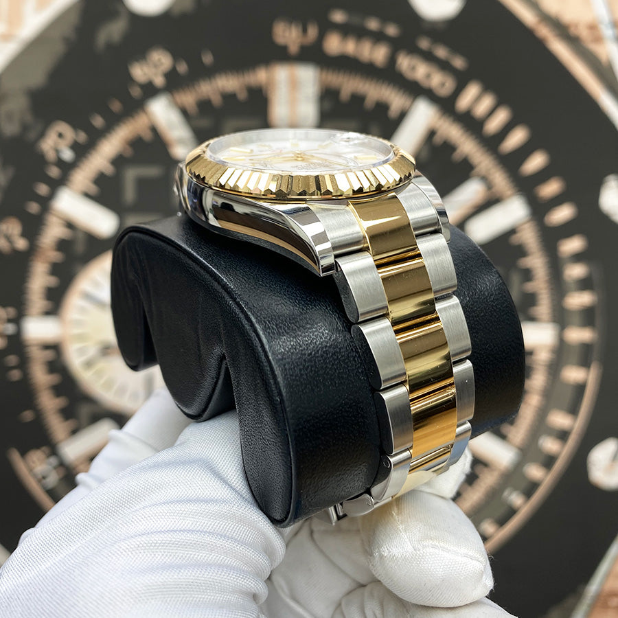 Rolex Sky-Dweller 42mm Two-Tone 326933 White Dial Pre-Owned