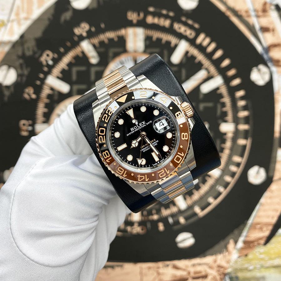 Rolex GMT-Master II Root-Beer 40mm 126711CHNR Black Dial Pre-Owned - Gotham Trading