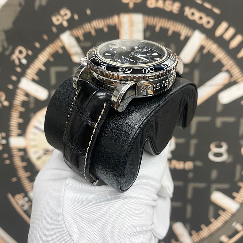 Montblanc Meisterstuck Sport Chronograph 7034 41mm Steel Black Dial Pre-Owned - Gotham Trading
