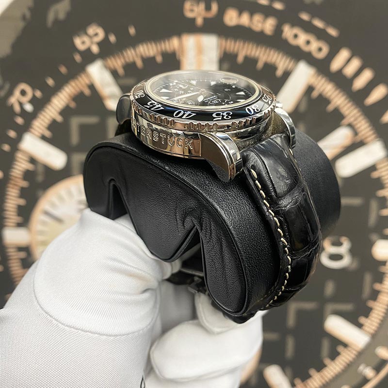 Montblanc Meisterstuck Sport Chronograph 7034 41mm Steel Black Dial Pre-Owned - Gotham Trading