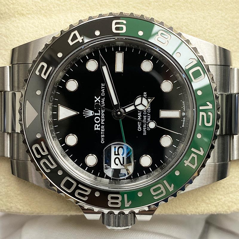 Rolex GMT-Master II Sprite Oyster 40mm Black Dial 126720VTNR Lefty - Gotham Trading
