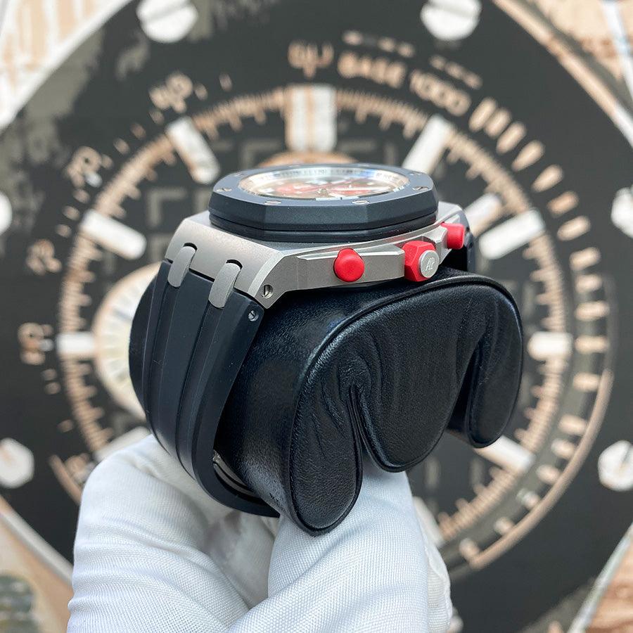 Audemars Piguet Limited Edition Tour Auto Royal Oak Offshore Chronograph 42mm 26278IK.GG.D002CA.01 Grey/Red Dial NEW OLD STOCK - Gotham Trading