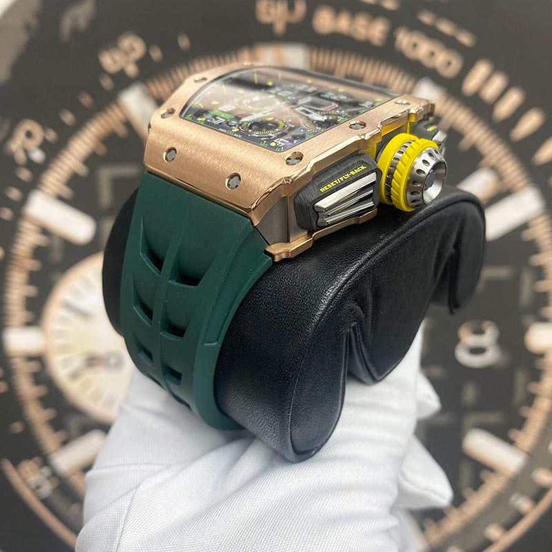 Richard Mille Chronograph RM11-03 Rose Gold / Titanium 50mm Openworked Dial Pre-Owned - Gotham Trading