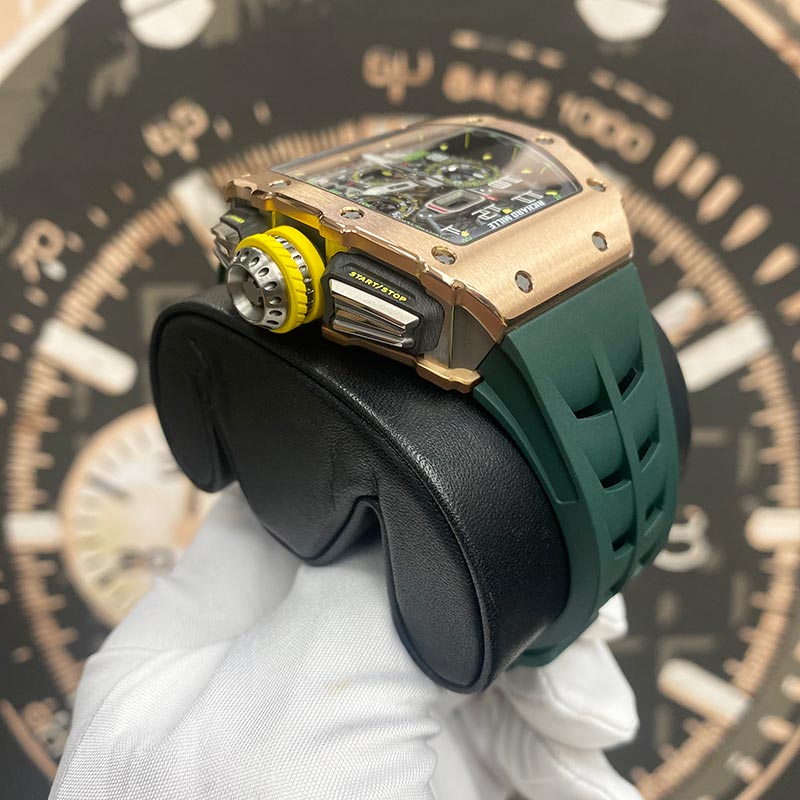Richard Mille Chronograph RM11-03 Rose Gold / Titanium 50mm Openworked Dial Pre-Owned - Gotham Trading