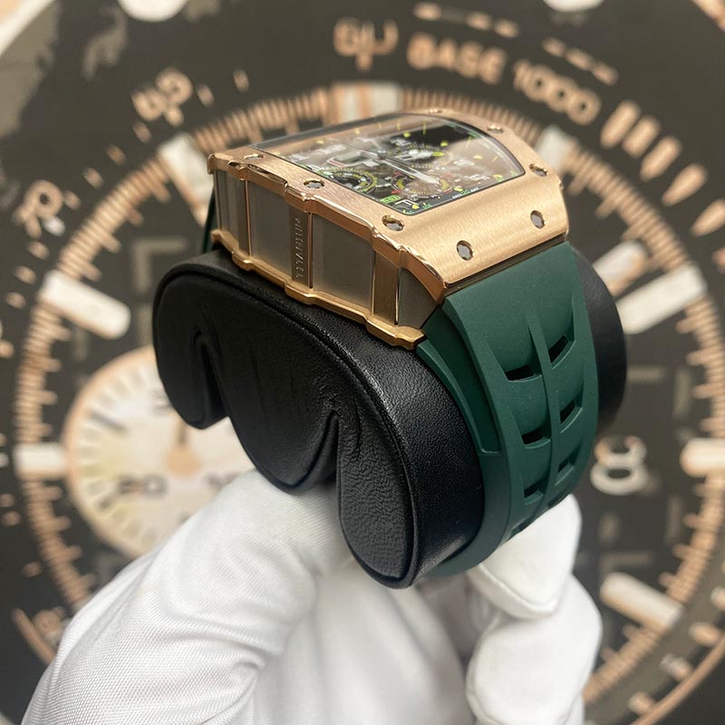 Richard Mille Chronograph RM11-03 Rose Gold / Titanium 50mm Openworked Dial Pre-Owned - Gotham Trading