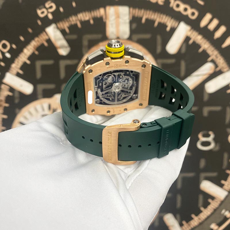 Richard Mille Chronograph RM11-03 Rose Gold / Titanium 50mm Openworked Dial Pre-Owned - Gotham Trading